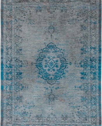 Louis De Poortere matta LX 8255 Fading World Medaillon Grey Turquoise