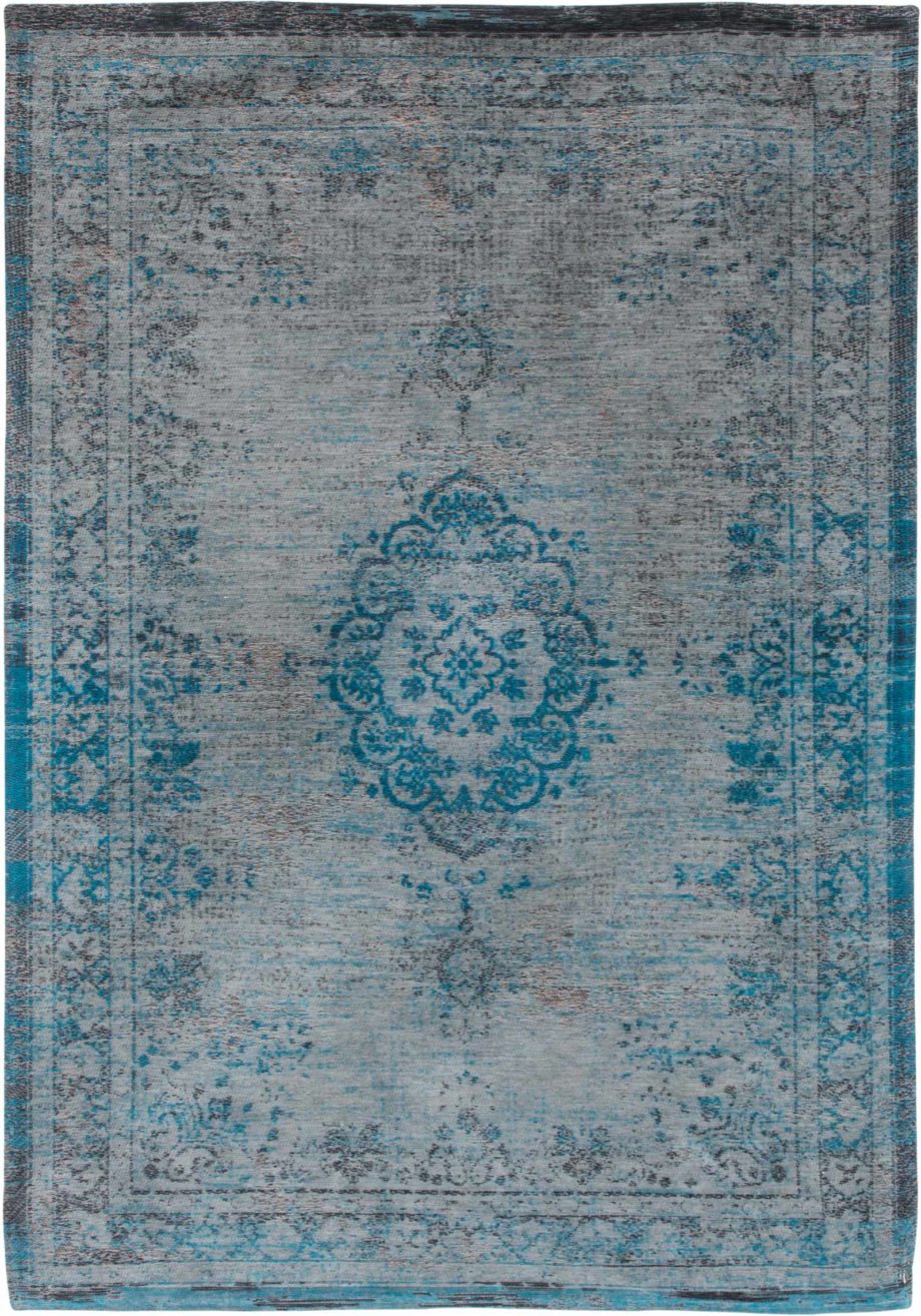 Louis De Poortere matta LX 8255 Fading World Medaillon Grey Turquoise