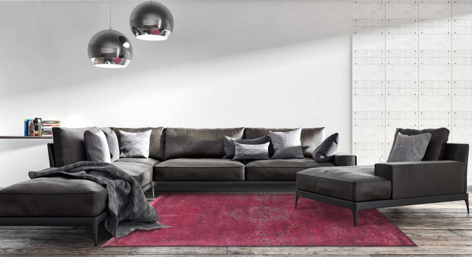 Louis De Poortere matta LX 8260 Fading World Medaillon Scarlet interior