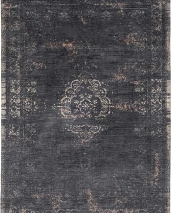 Louis De Poortere matta LX 8263 Fading World Medaillon Mineral Black