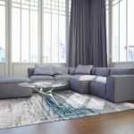 Louis De Poortere matta LX 8421 Mad Men Griff Bronx Azurite interior