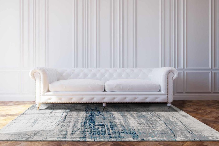 Louis De Poortere matta LX 8421 Mad Men Griff Bronx Azurite interior 2