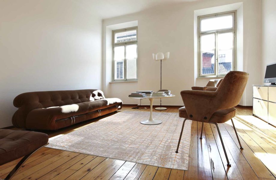 Louis De Poortere matta LX 8928 Mad Men Jacobs Ladder Central Yellow interior