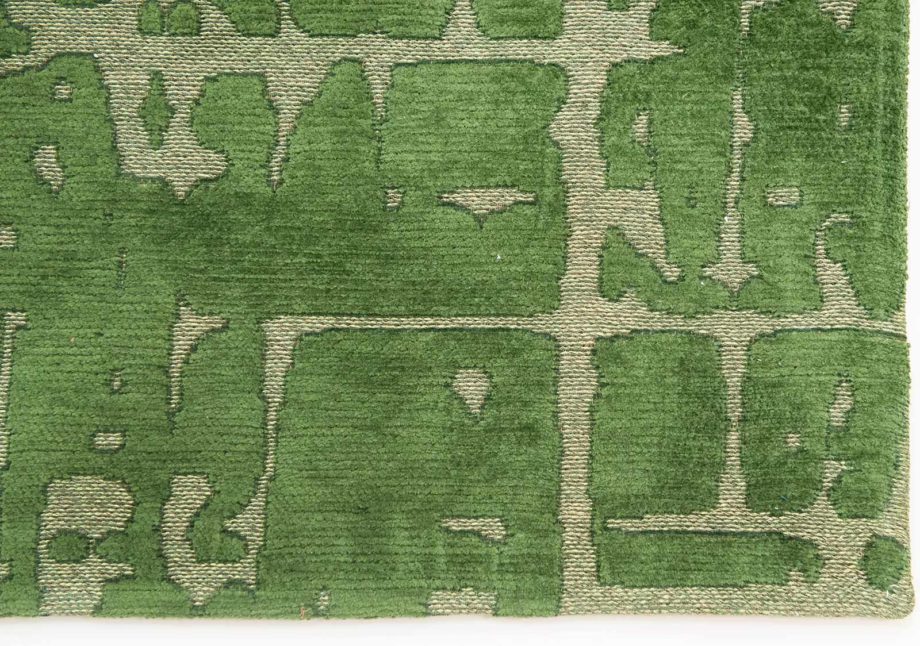 Louis De Poortere matta LX 9202 Structures Baobab Perrier Green corner
