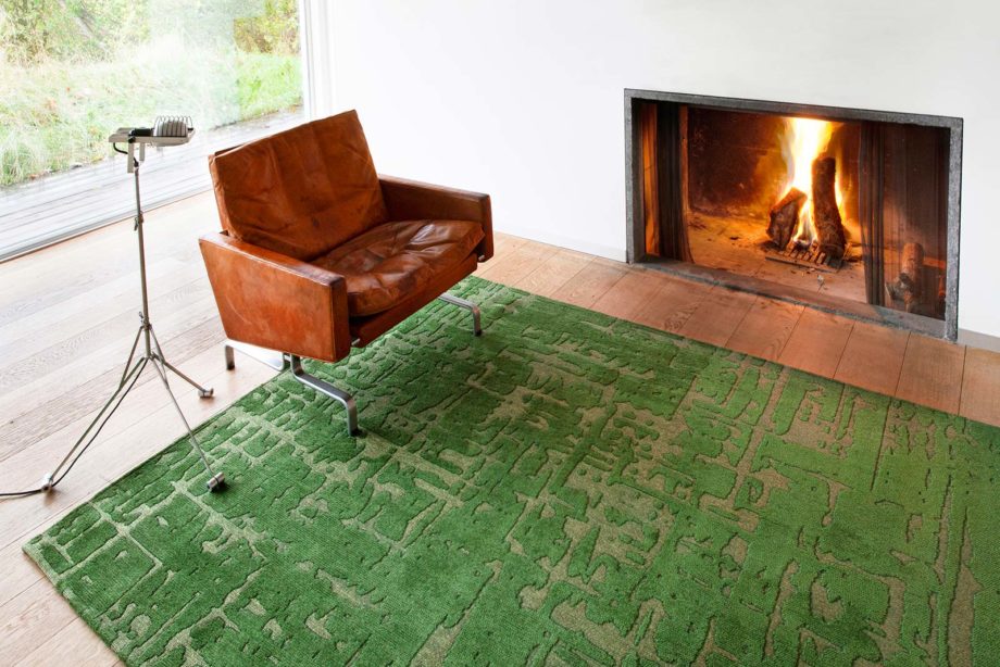 Louis De Poortere matta LX 9202 Structures Baobab Perrier Green interior 3