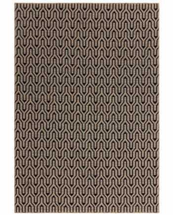 Asiatic Global 01 black lattice rug