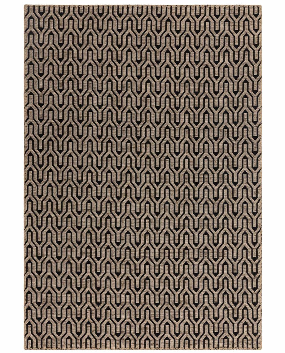 Asiatic Global 01 black lattice rug