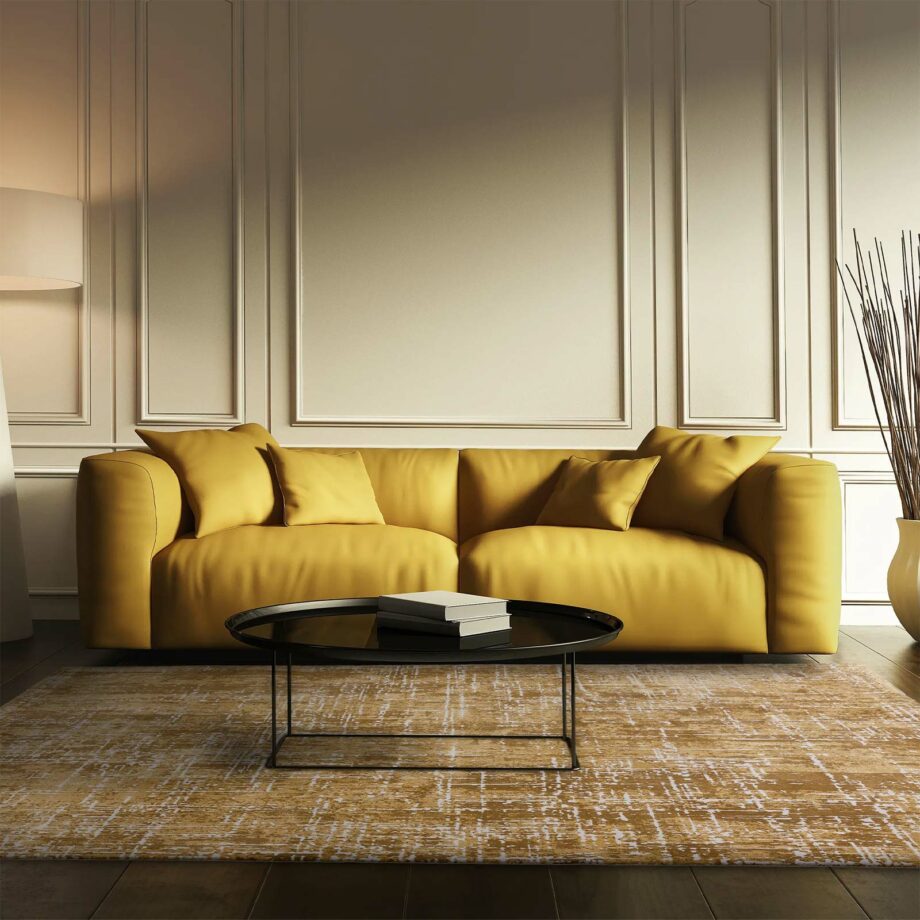 Asiatic Kuza abstract gold sq