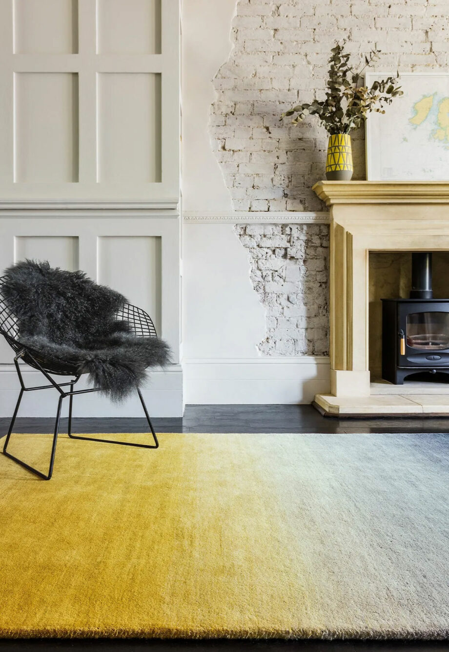 Asiatic Ombre mustard