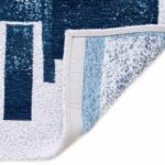 Louis De Poortere matta Craft Lucia 9355 Ice Blue back