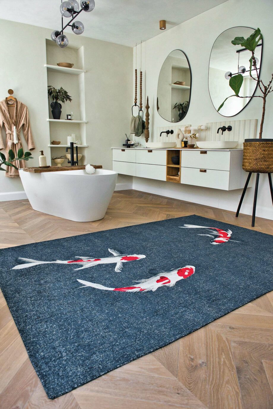 Louis De Poortere matta Pop 9390 Japanese Pond interior 1