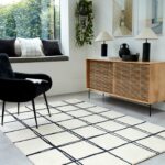 Asiatic matta Albany Grid Monochrome interior