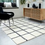 Asiatic matta Albany Grid Monochrome interior square
