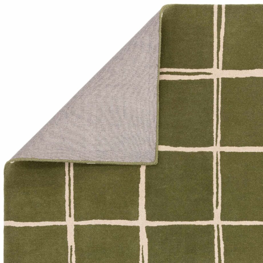 Asiatic matta Albany Grid Olive 3