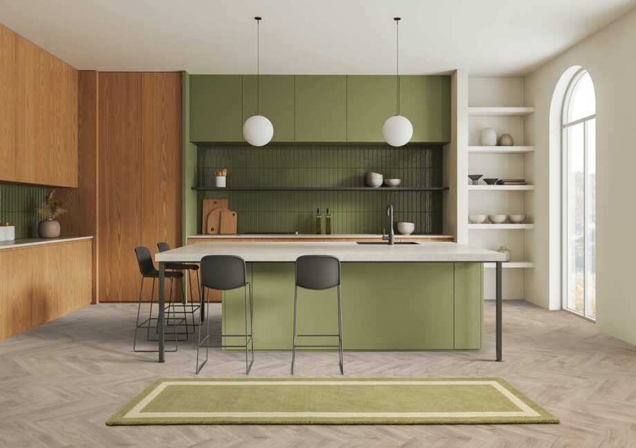 Asiatic matta Albi Green runner interior