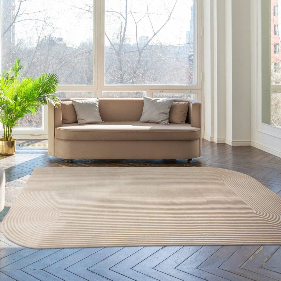 Asiatic matta Kuza Shape Gold Cream interior square