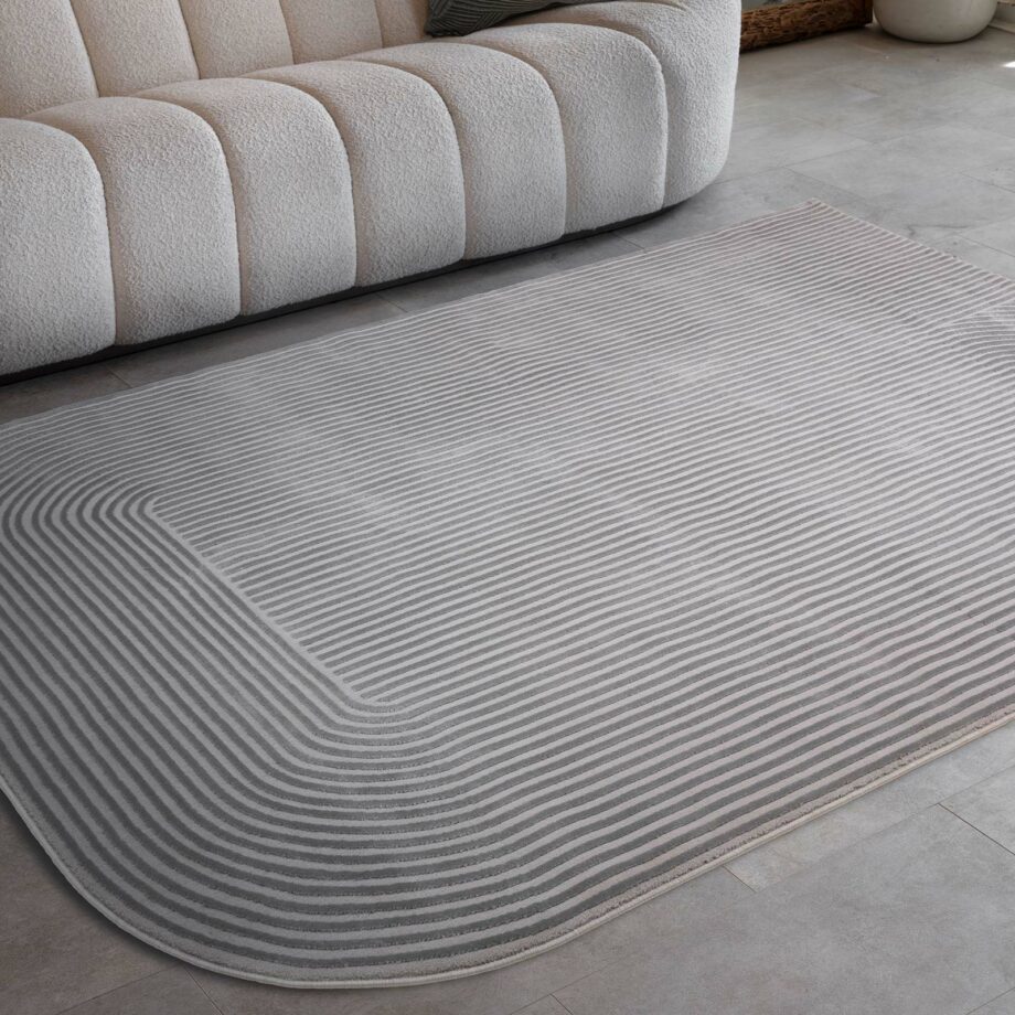 Asiatic matta Kuza Shape Silver Grey interior square