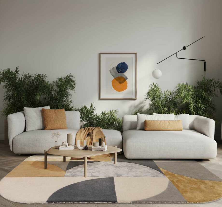 Asiatic matta Matrix 76 Oval Sunset interior