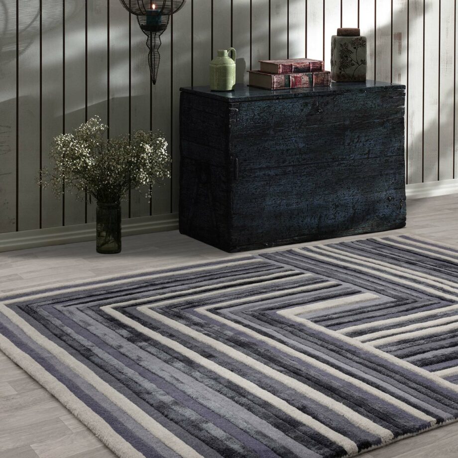 Asiatic matta Matrix 81 Network Indigo interior square