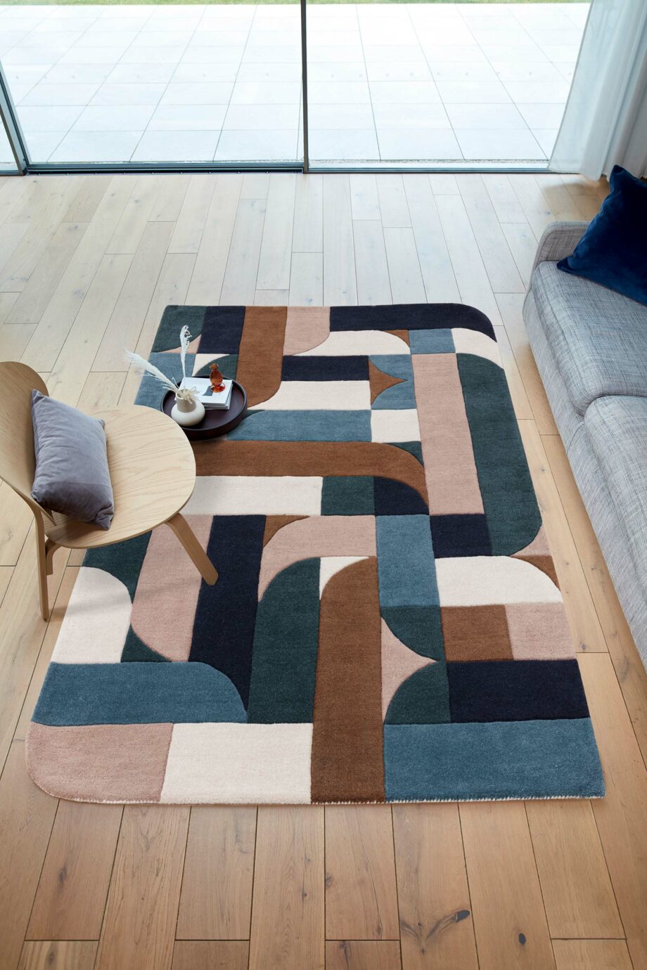 Asiatic matta Matrix 89 Klotski Teal interior