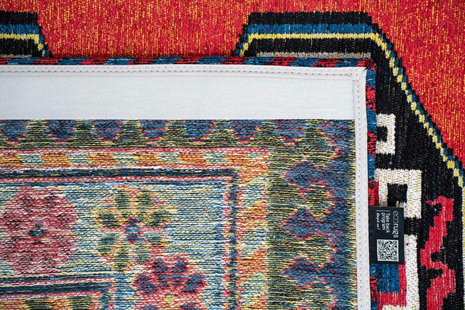 Louis De Poortere matta Antiquarian Antalia 9844 Red Mix back