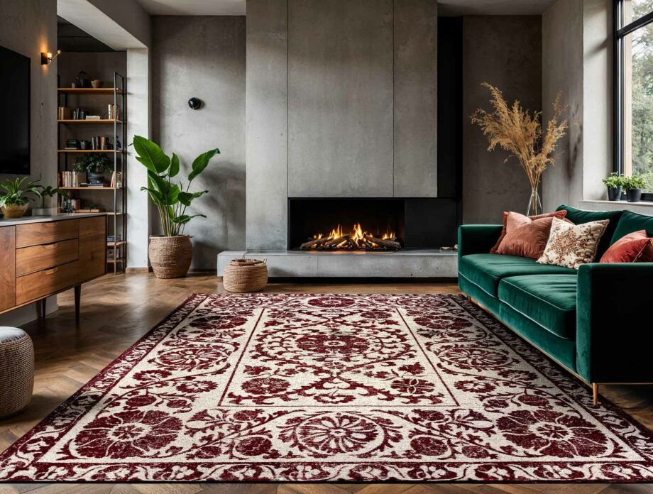 Louis De Poortere matta Antiquarian Suzani 9734 Zephyr Ambiance