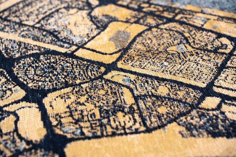 Louis De Poortere matta Cities Dubai 9698 Gold Sea zoom 5