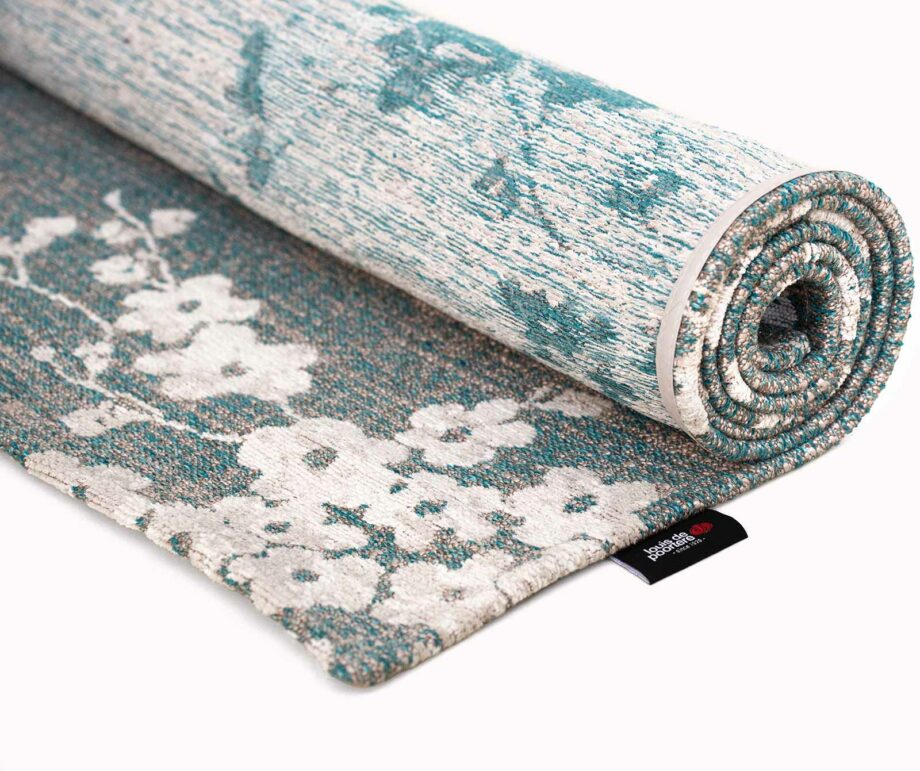 Louis De Poortere matta Sakura 9850 Sakura Lake Blue roll