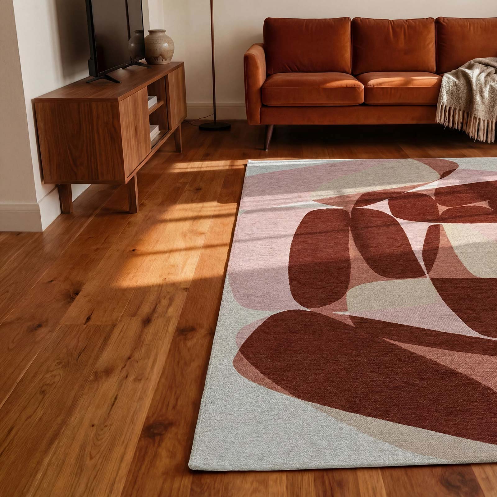 Louis De Poortere matta Gallery 2088 Stones Cherry Moca interior