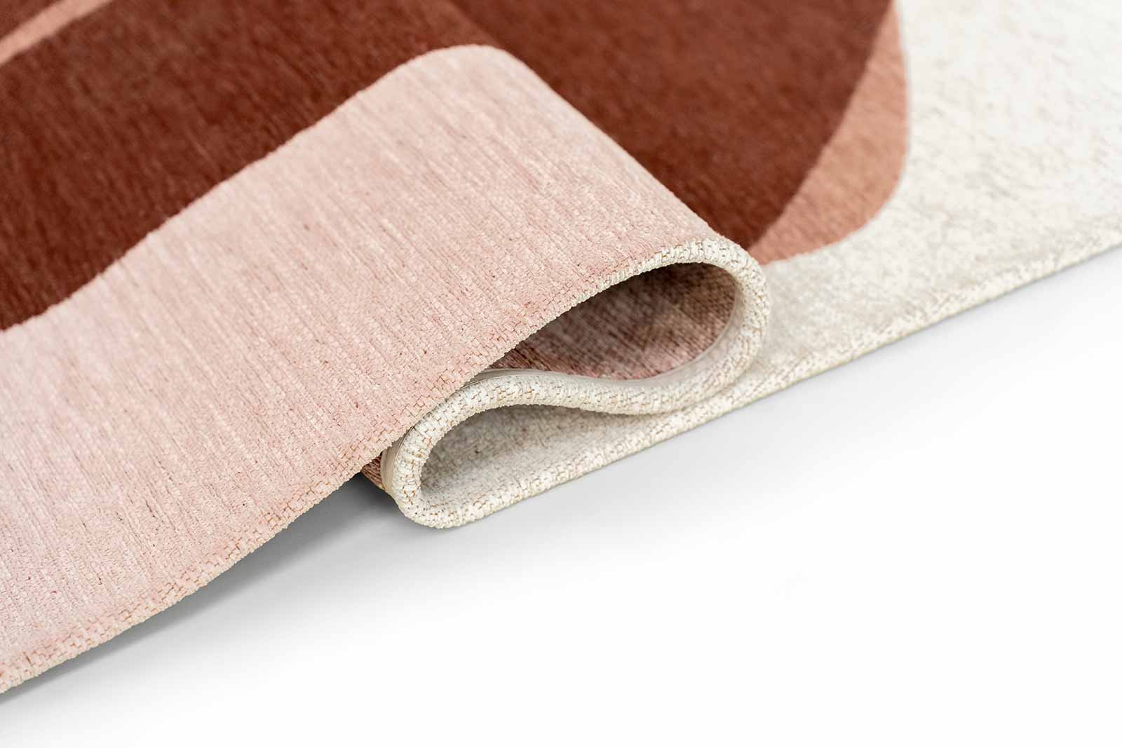 Louis De Poortere matta Gallery 2088 Stones Cherry Mocha fold