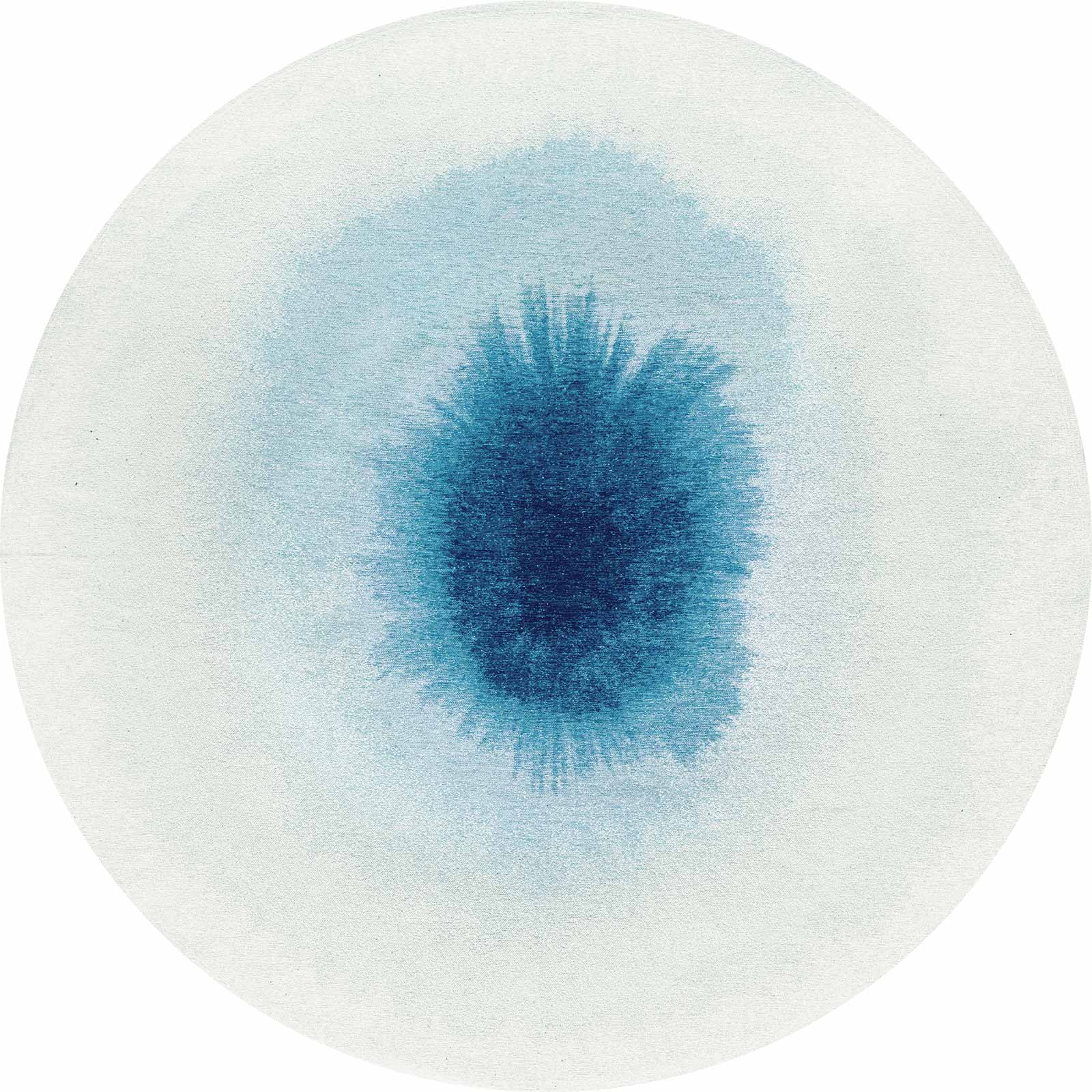 Louis De Poortere matta Meditation 2102 Drop Dream In Blue round