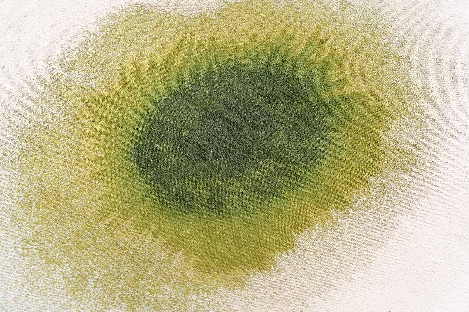 Louis De Poortere matta Meditation 2105 Drop Green Pepper zoom 2